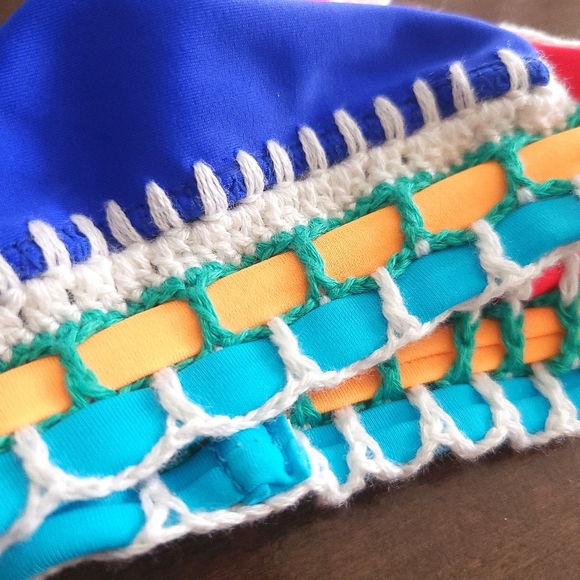 Miramar Banyan Swim Crochet Dopamine Vibrant Handmade Swimsuit Bikini Set - Picture 5 of 16